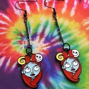 HANDMADE The Night Before Christmas Sally Chain Dangle Earrings